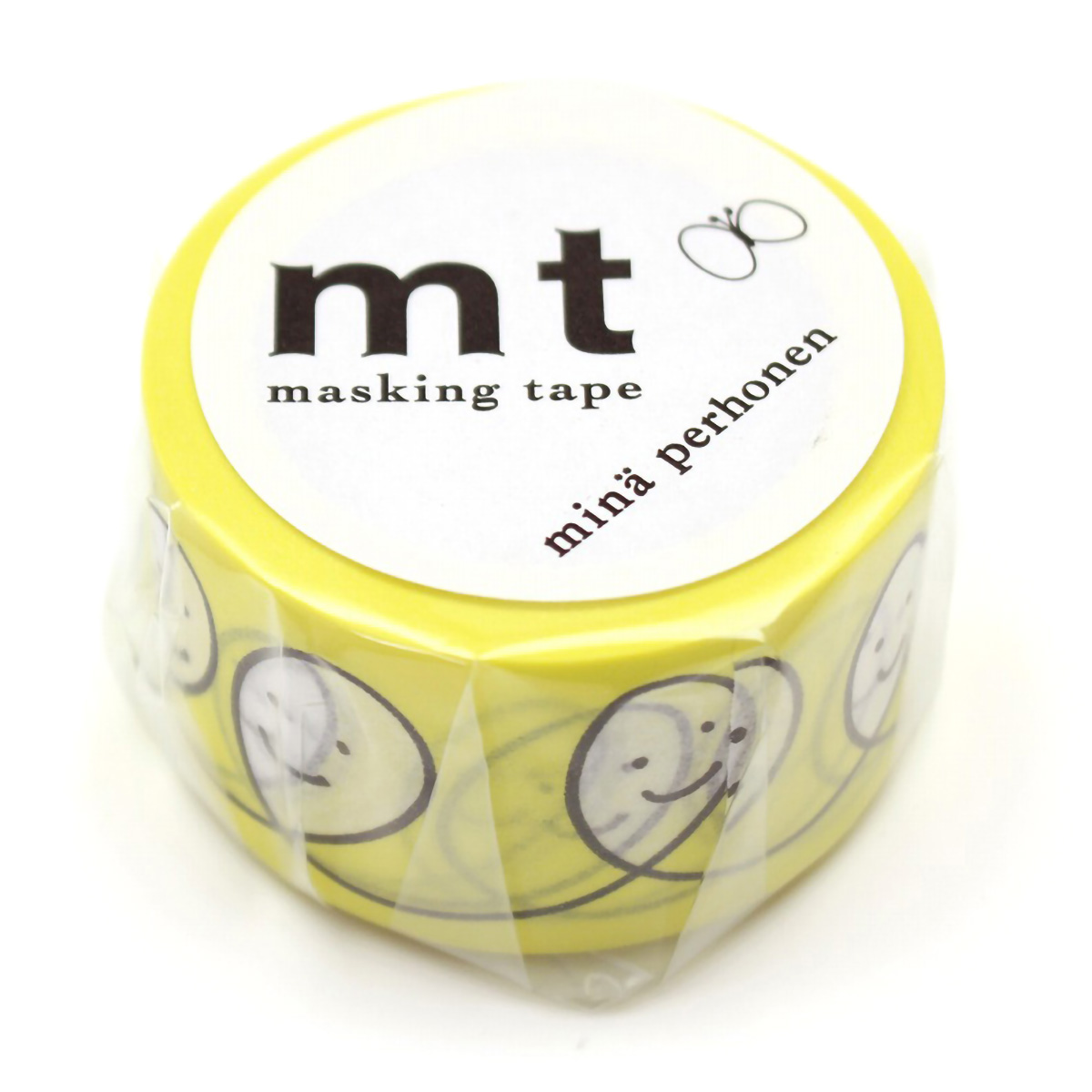 カモ井／マスキングテープ　ｍｔ　ミナペルホネン　ｓｍｉｌｅ・ｙｅｌｌｏｗ　ＭＴＭＩＮＡ０９