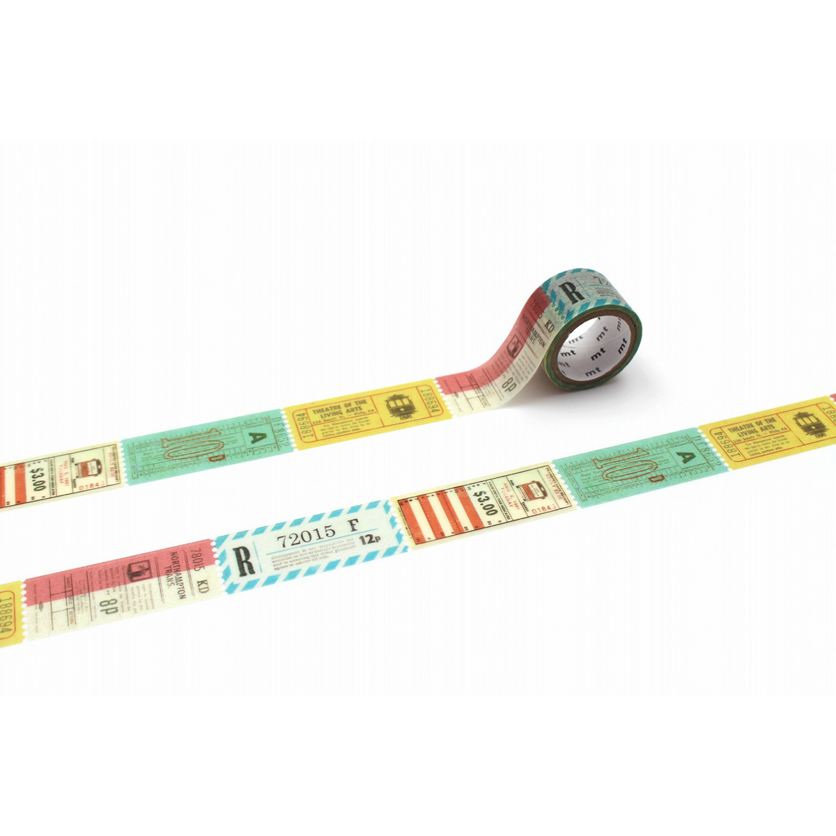 カモ井／マスキングテープ　ｍｔ　ｆａｂ　穴あき　チケット　ＭＴＤＰ１Ｐ０２