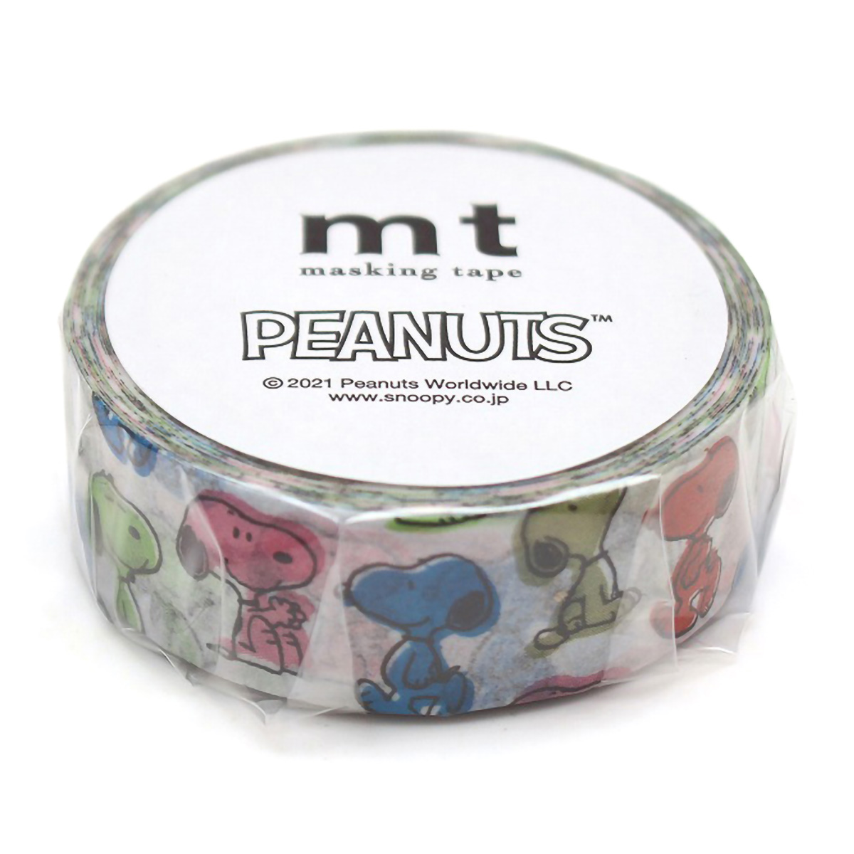 カモ井／マスキングテープ　ｍｔ　Ｐｅａｎｕｔｓ　版ズレスヌーピー　ＭＴＰＮＵＴ０２