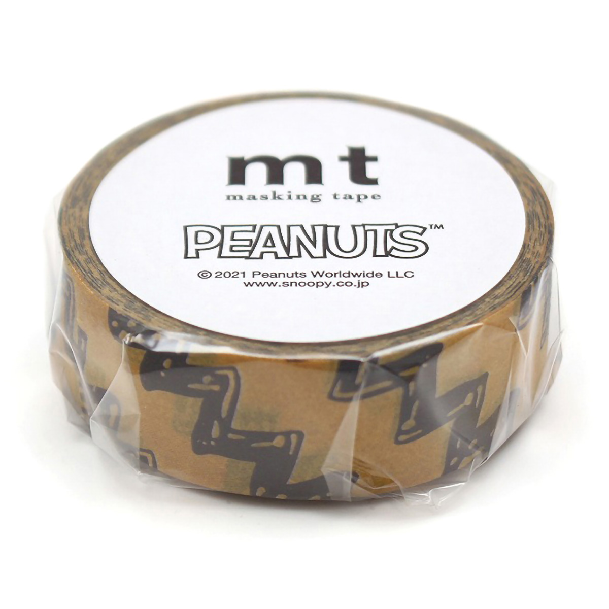カモ井／マスキングテープ　ｍｔ　Ｐｅａｎｕｔｓ　チャーリー・ブラウンストライプ　ＭＴＰＮＵＴ０４