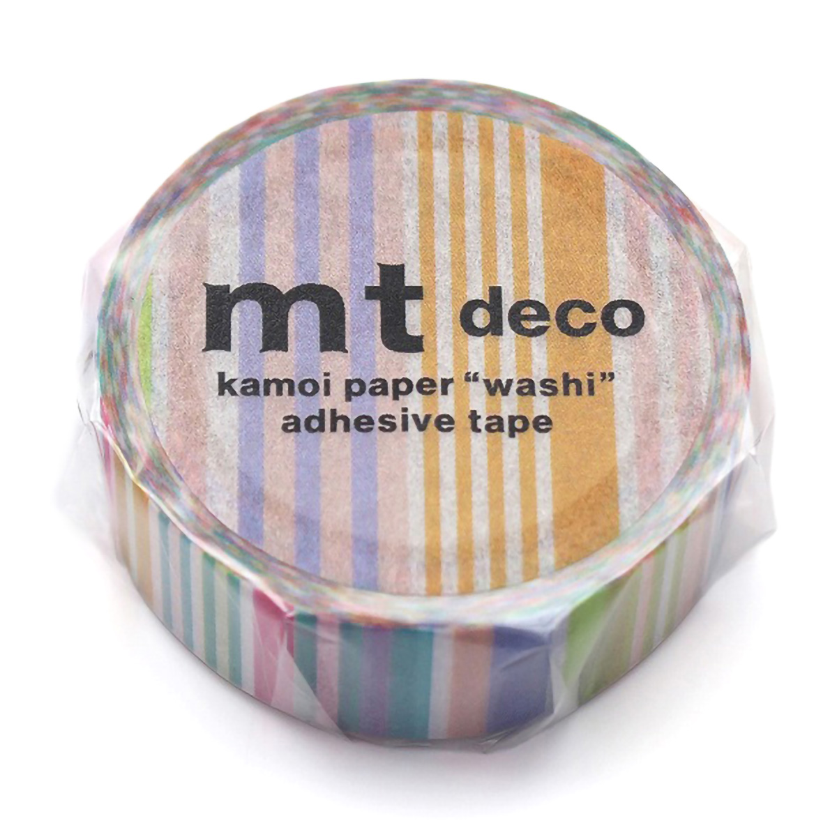 カモ井／マスキングテープ　ｍｔ　１Ｐ　マルチボーダー・パステル　ＭＴ０１Ｄ２８６Ｒ