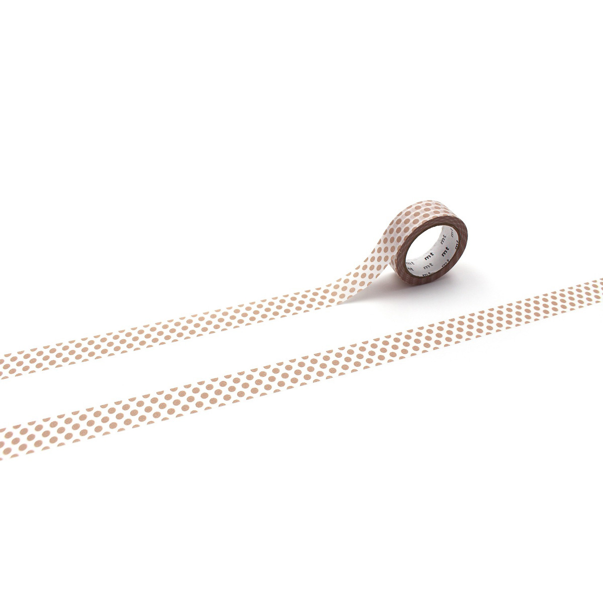 カモ井／マスキングテープ　ｍｔ　１Ｐ　ドット・ミルクティー　ＭＴ０１Ｄ３６４Ｒ