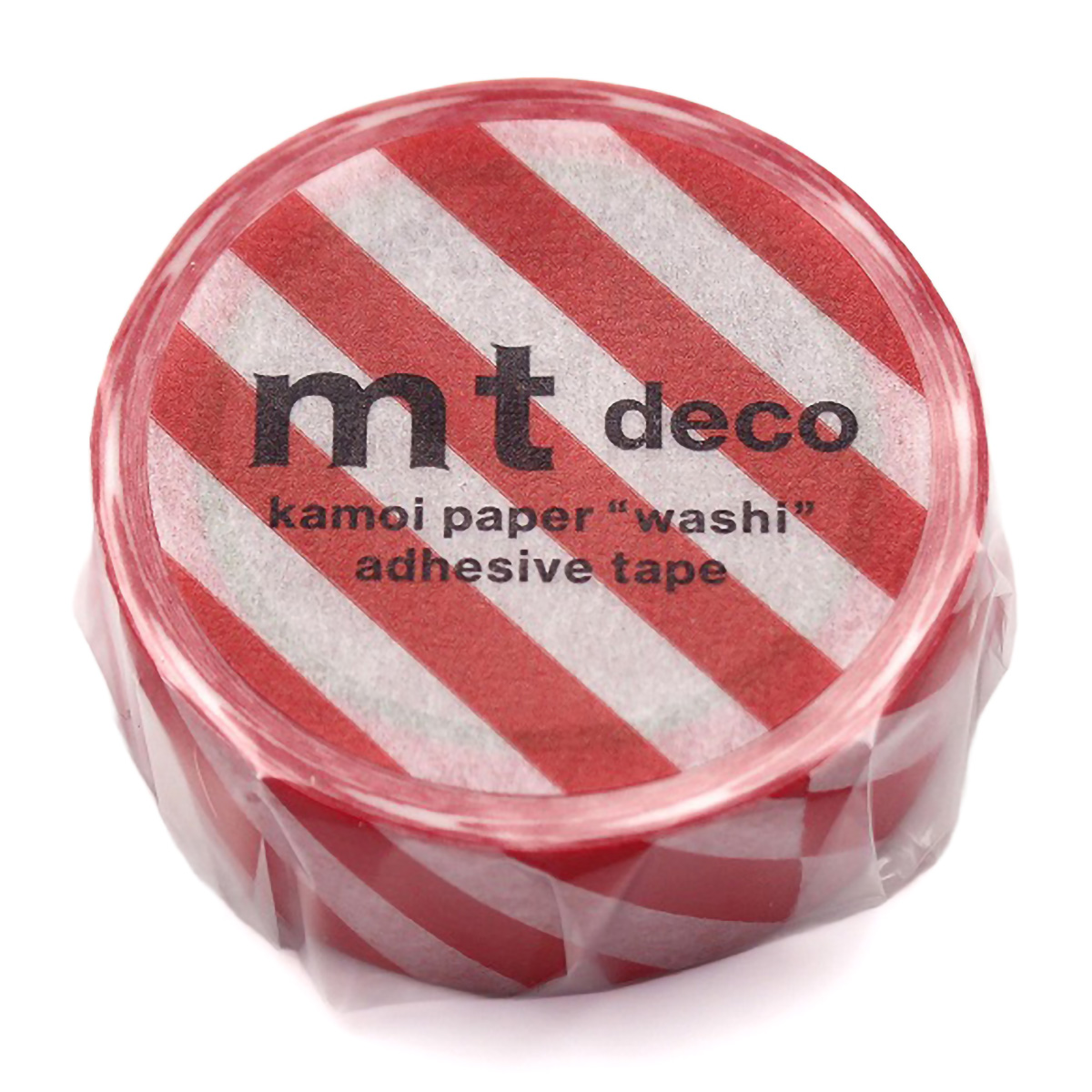カモ井／マスキングテープ　ｍｔ　１Ｐ　ストライプ・レッド　ＭＴ０１Ｄ３７１Ｒ