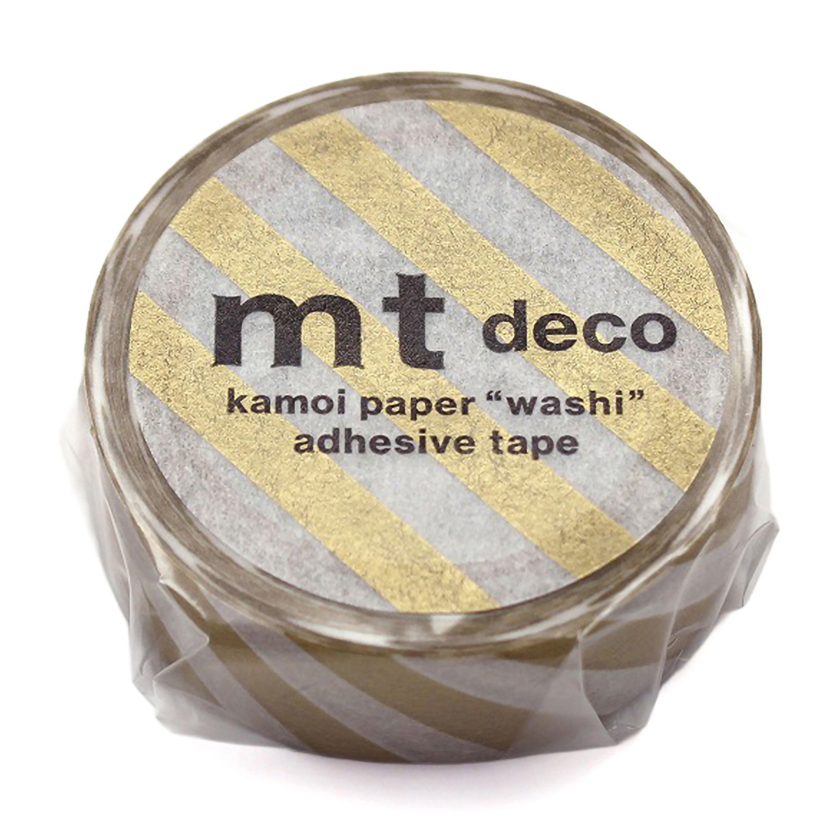 カモ井／マスキングテープ　ｍｔ　１Ｐ　ストライプ・金　ＭＴ０１Ｄ３７７Ｒ
