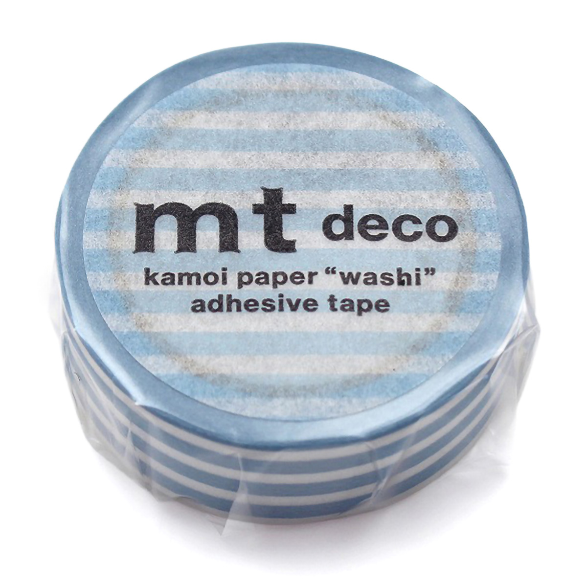 カモ井／マスキングテープ　ｍｔ　１Ｐ　ボーダー・アイス　ＭＴ０１Ｄ３８４Ｒ