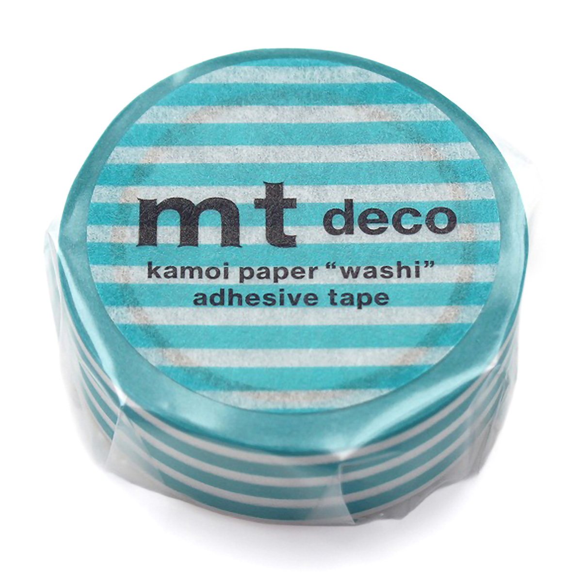 カモ井／マスキングテープ　ｍｔ　１Ｐ　ボーダー・ソーダ　ＭＴ０１Ｄ３８５Ｒ