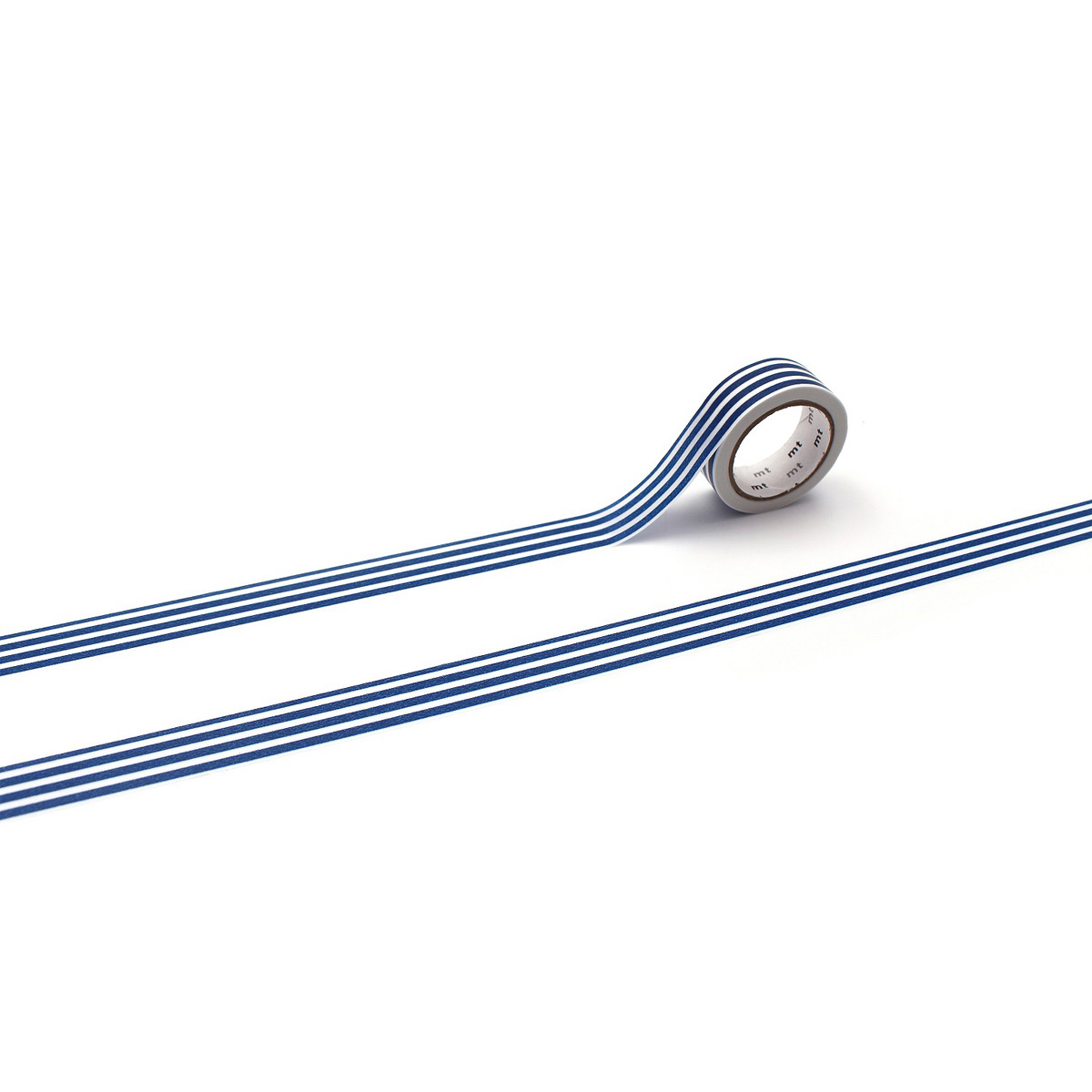 カモ井／マスキングテープ　ｍｔ　１Ｐ　ボーダー・インディゴ　ＭＴ０１Ｄ３８６Ｒ