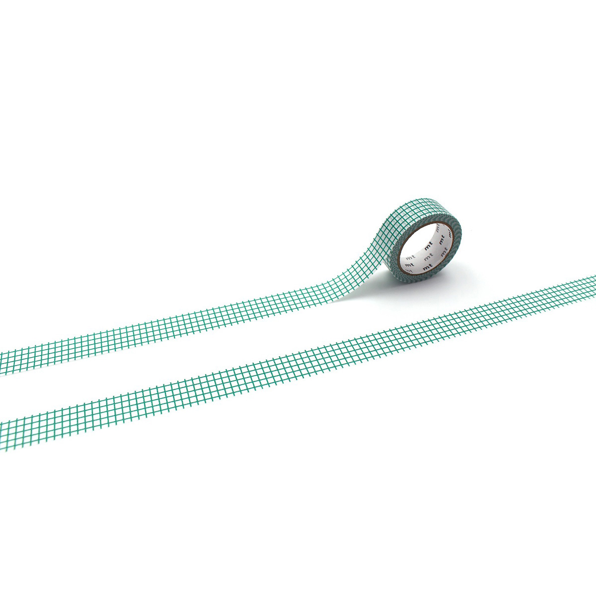 カモ井／マスキングテープ　ｍｔ　１Ｐ　方眼・エメラルド　ＭＴ０１Ｄ３９７Ｒ