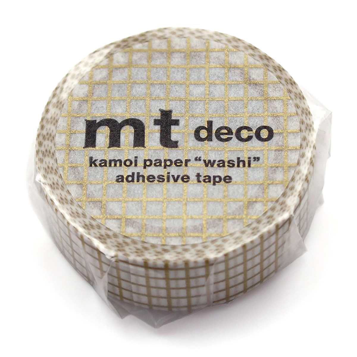 カモ井／マスキングテープ　ｍｔ　１Ｐ　方眼・金　ＭＴ０１Ｄ３９８Ｒ