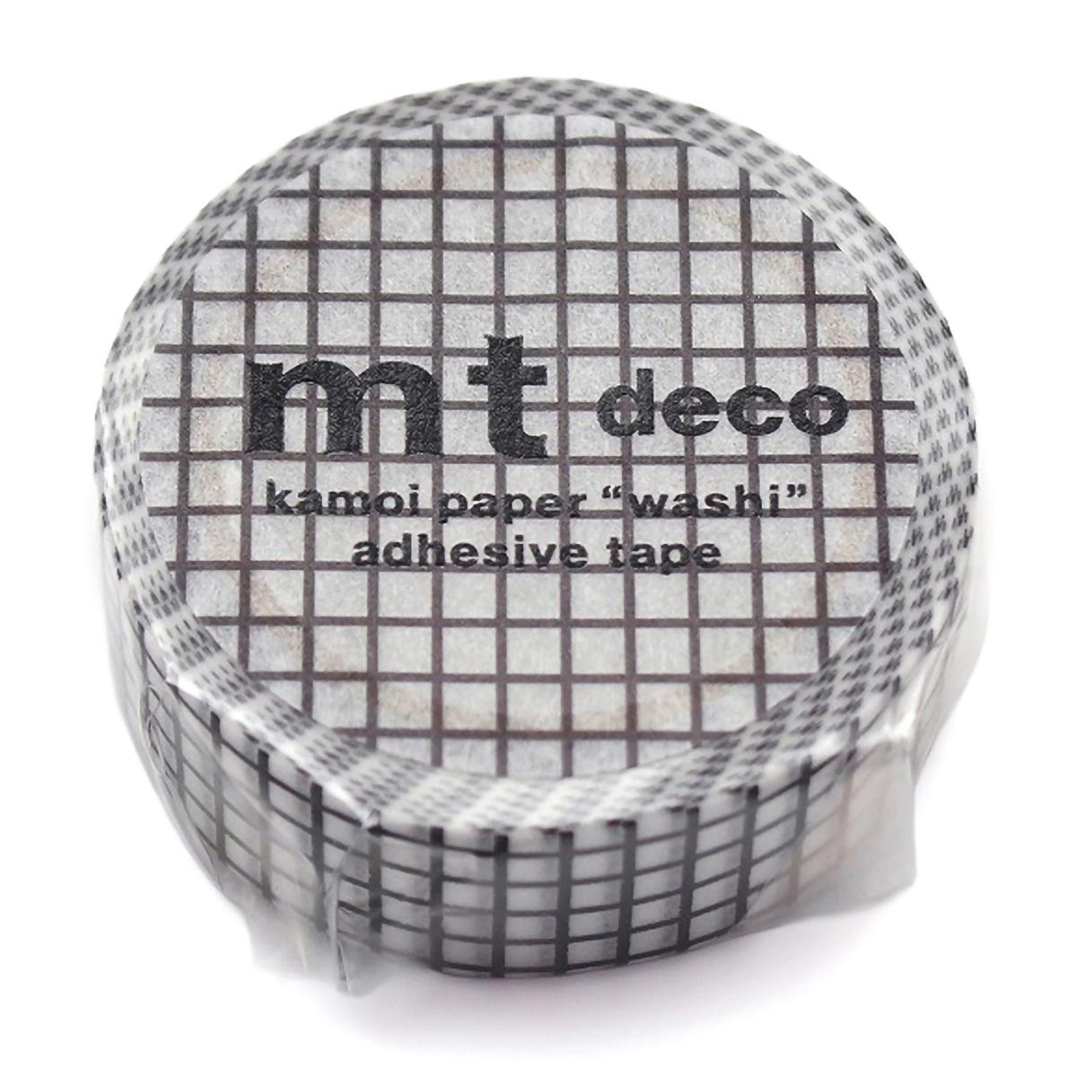 カモ井／マスキングテープ　ｍｔ　１Ｐ　方眼・ブラック　ＭＴ０１Ｄ４００Ｒ