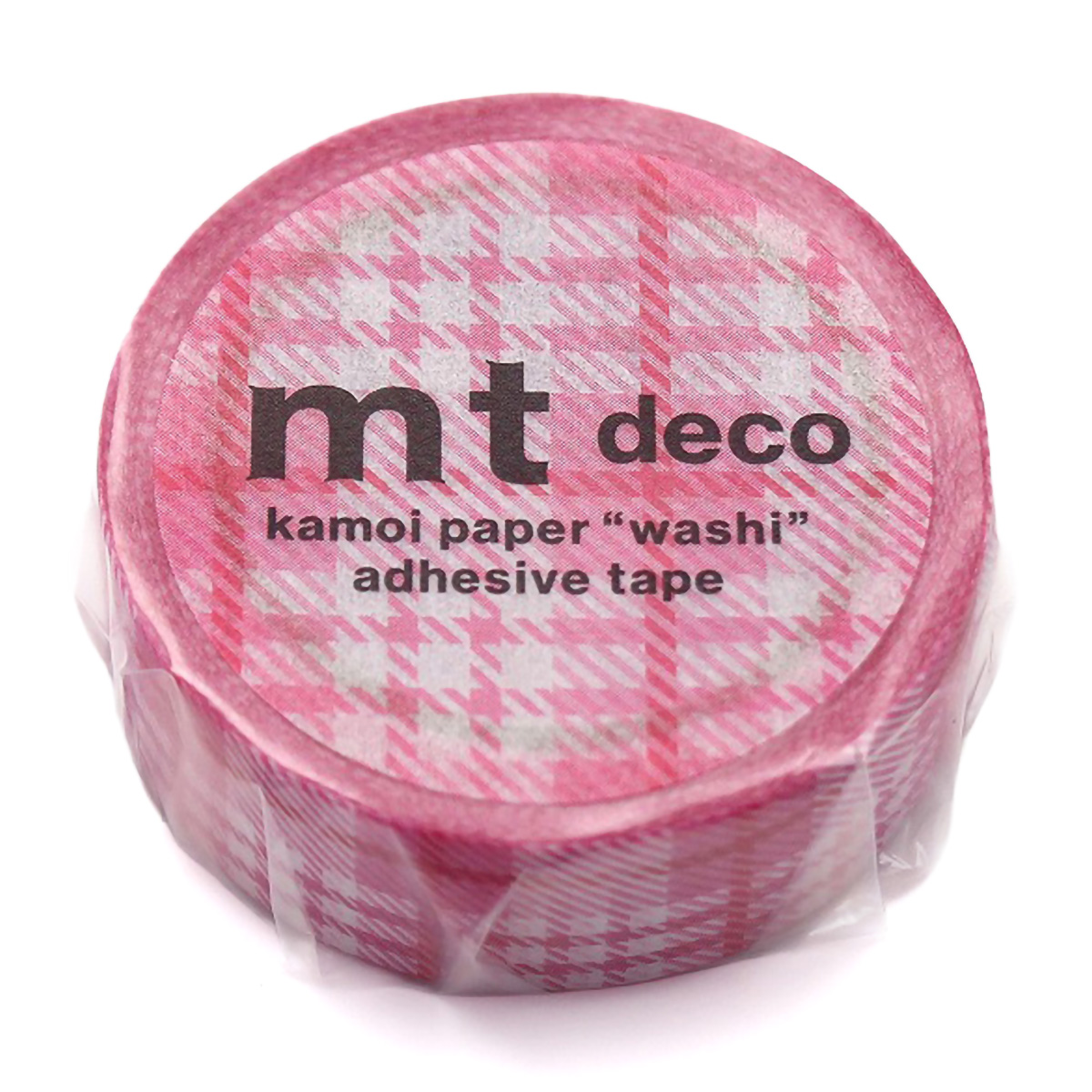 カモ井／マスキングテープ　ｍｔ　１Ｐ　チェック・ライトピンク　ＭＴ０１Ｄ４２０Ｒ