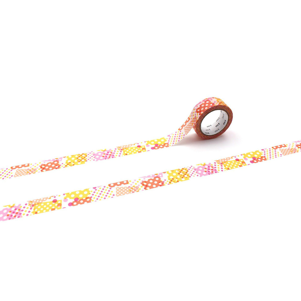 カモ井／マスキングテープ　ｍｔ　１Ｐ　ネガポジドット・ピンク　ＭＴ０１Ｄ４２２Ｒ