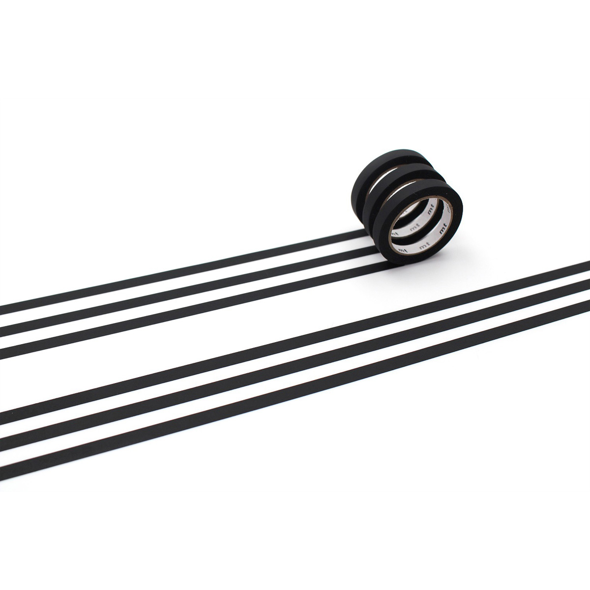 カモ井／マスキングテープ　ｍｔ　ｓｌｉｍ　Ｊ　マットブラック　　ＭＴＳＬＩＭ２２Ｒ