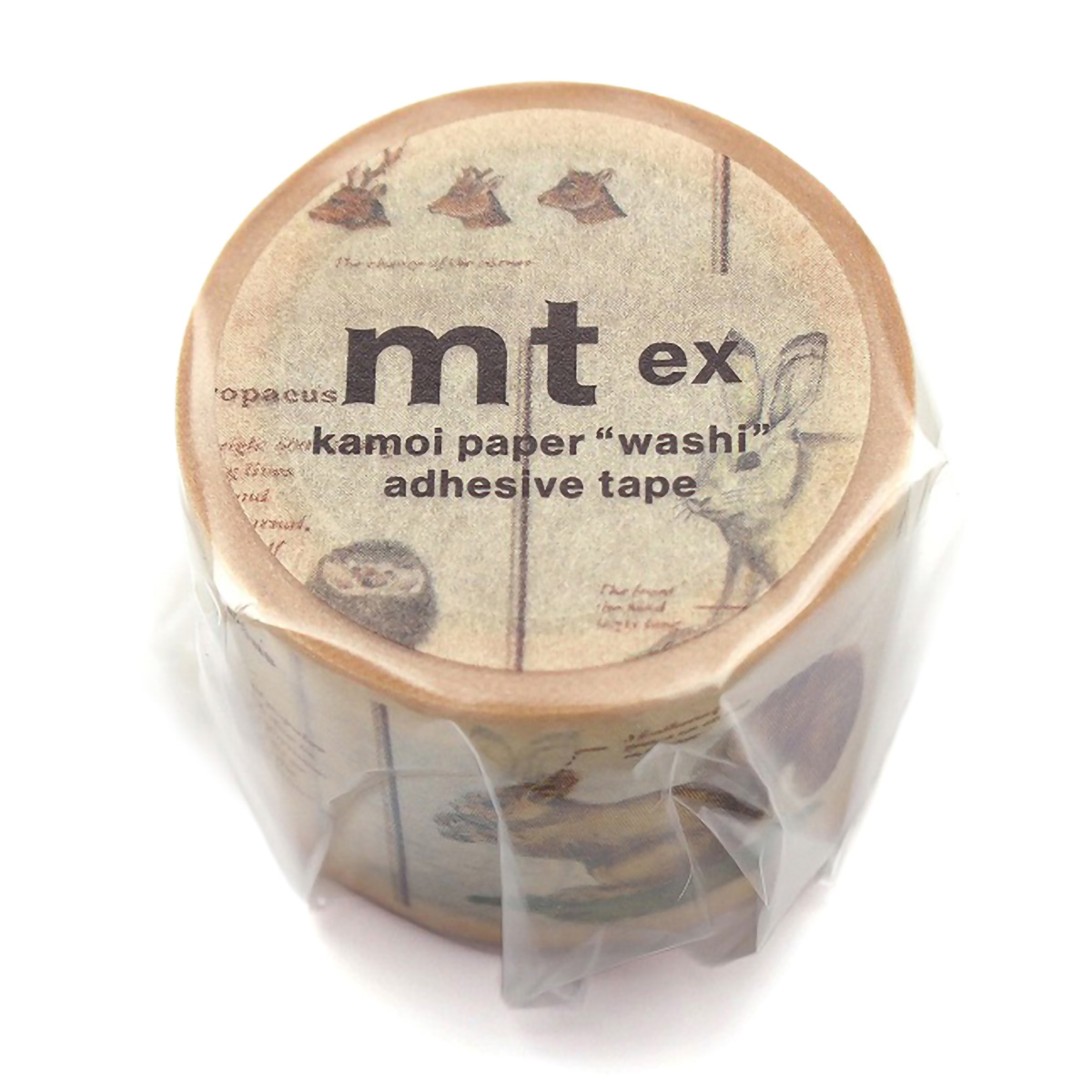 カモ井／マスキングテープ　ｍｔ　ｅｘ　図鑑・動物　ＭＴＥＸ１Ｐ３６Ｒ
