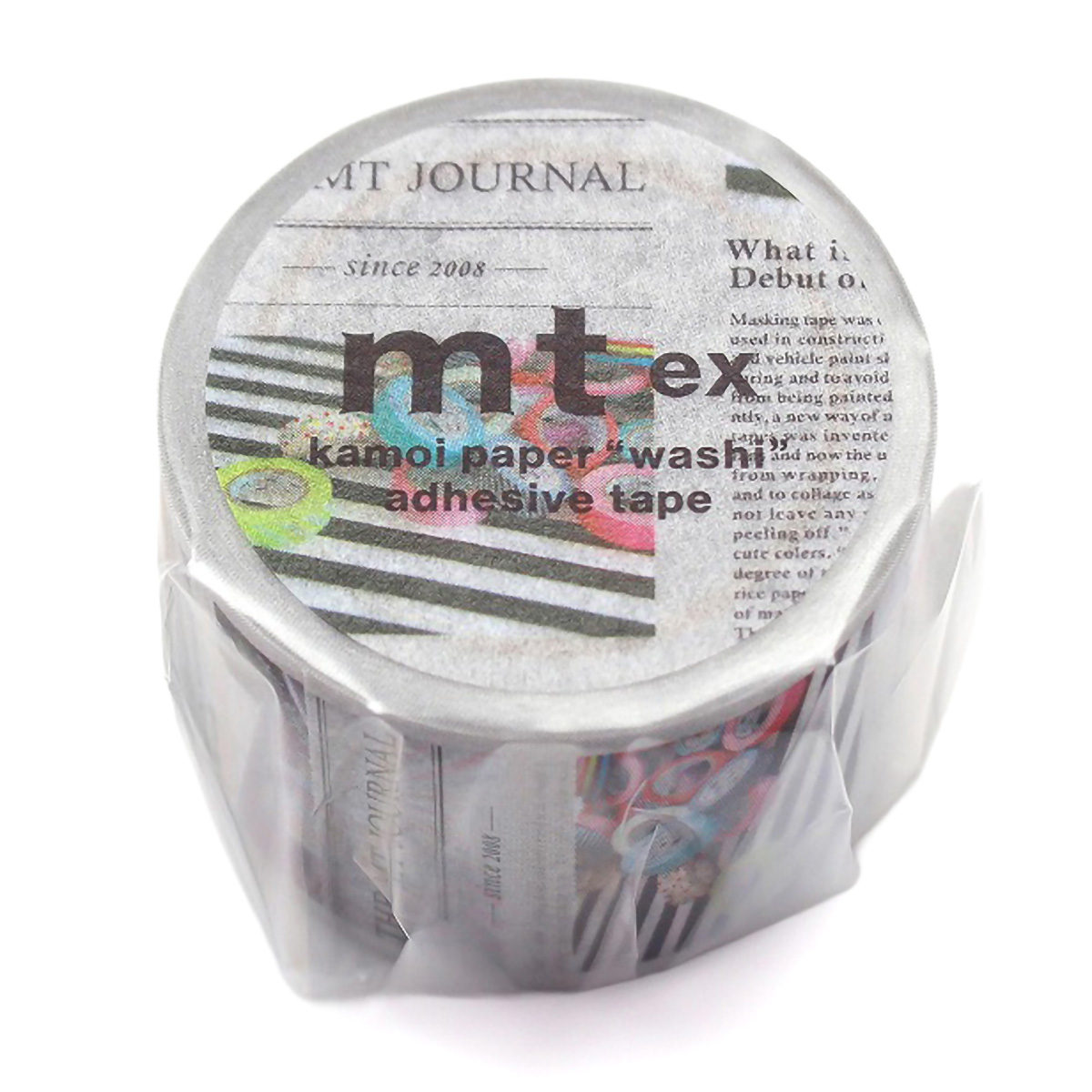 カモ井／マスキングテープ　ｍｔ　ｅｘ　英字新聞　　ＭＴＥＸ１Ｐ７５Ｒ