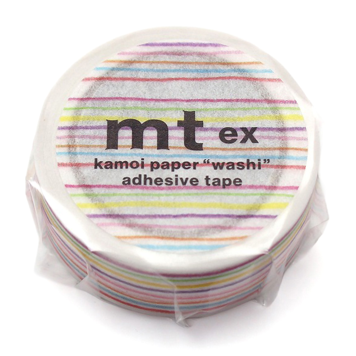 カモ井／マスキングテープ　ｍｔ　ｅｘ　色えんぴつ・ボーダー　　ＭＴＥＸ１Ｐ７８Ｒ