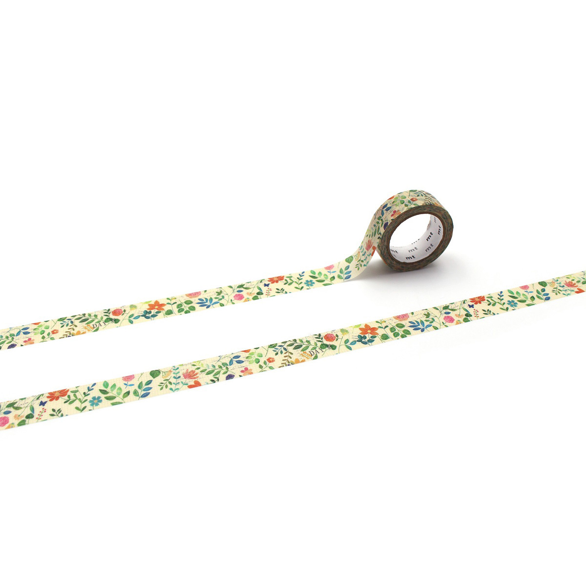 カモ井／マスキングテープ　ｍｔ　ｅｘ　水彩花柄　ＭＴＥＸ１Ｐ１０９Ｒ