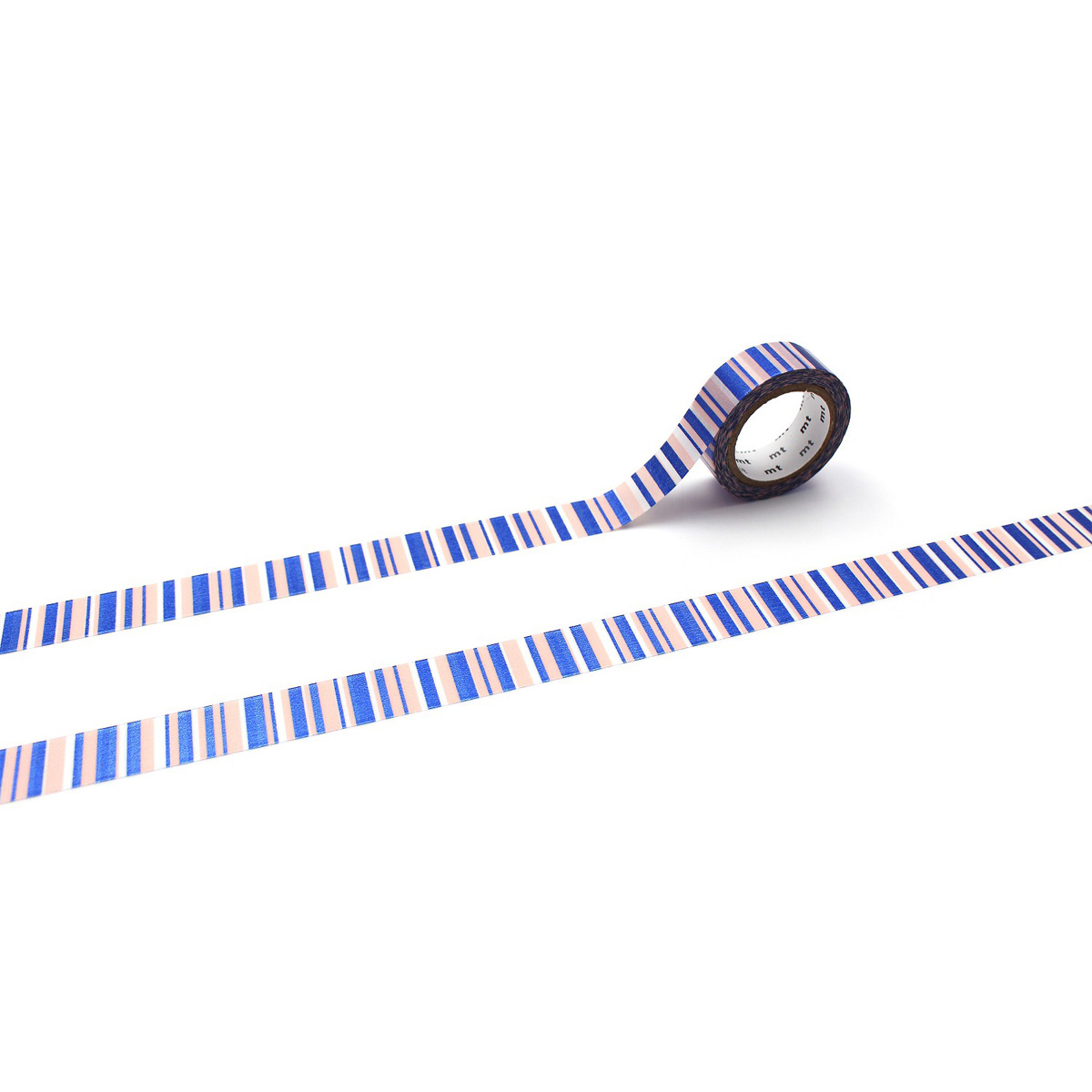 カモ井／マスキングテープ　ｍｔ　１Ｐ　高輝度　重なるストライプ　ＭＴ０１Ｄ５４３