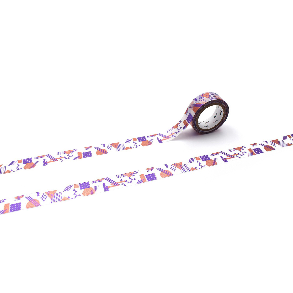 カモ井／マスキングテープ　ｍｔ　１Ｐ　高輝度　重なる幾何学　ＭＴ０１Ｄ５４４