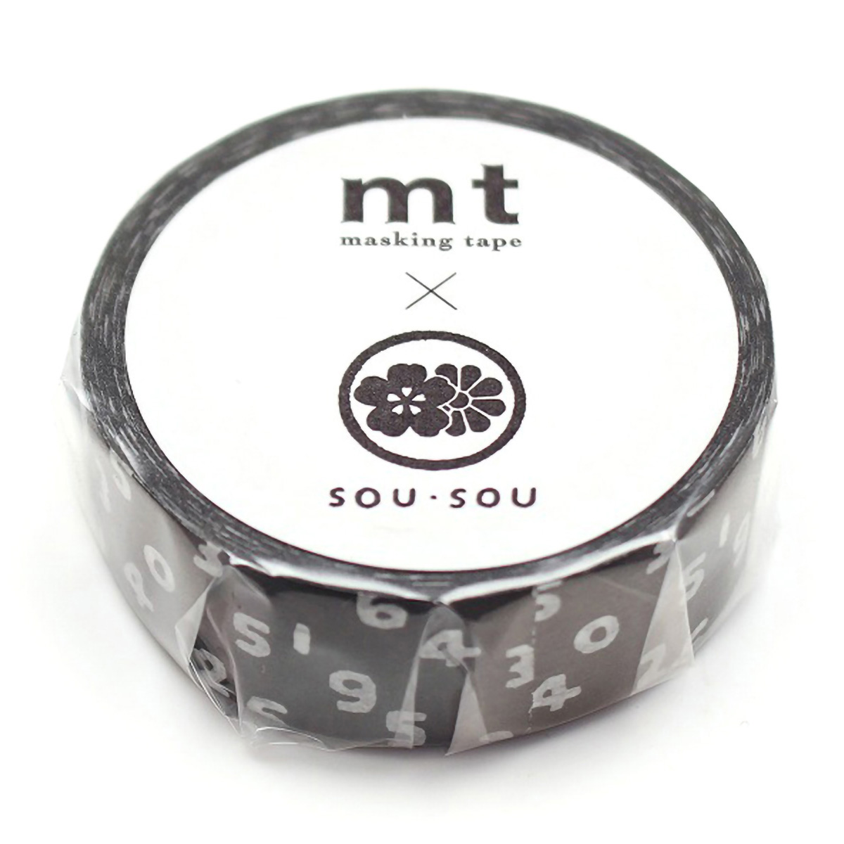 カモ井／マスキングテープ　ｍｔ　ＳＯＵ・ＳＯＵ　ＳＯ－ＳＵ－Ｕ昆濡羽色　ＭＴＳＯＵ２２