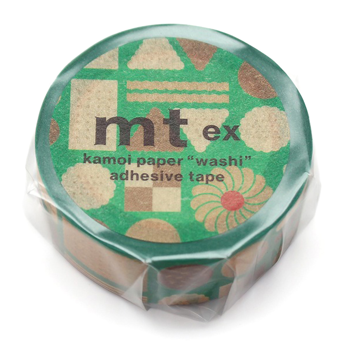 カモ井／マスキングテープ　ｍｔ　ｅｘ　幾何学クッキー　ＭＴＥＸ１Ｐ２１７