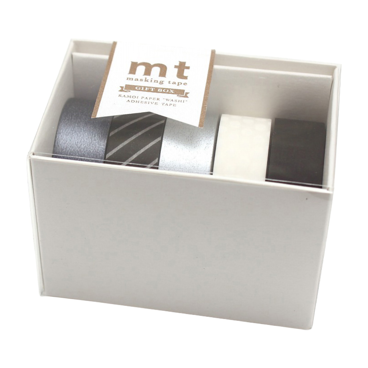 カモ井／マスキングテープ　ｍｔ　ギフトボックス・モノトーン３　ＭＴ０５Ｇ０１５