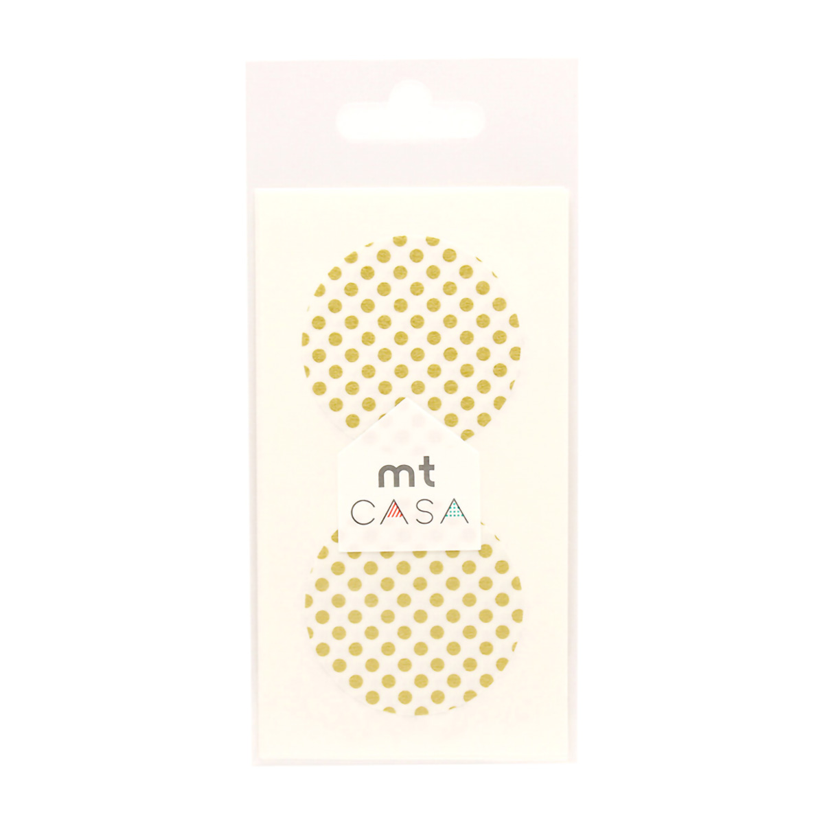 カモ井／マスキングテープ　ｍｔ　ｃａｓａ　ｓｅａｌ　　ドット・金　ＭＴＣＤＳ０１３