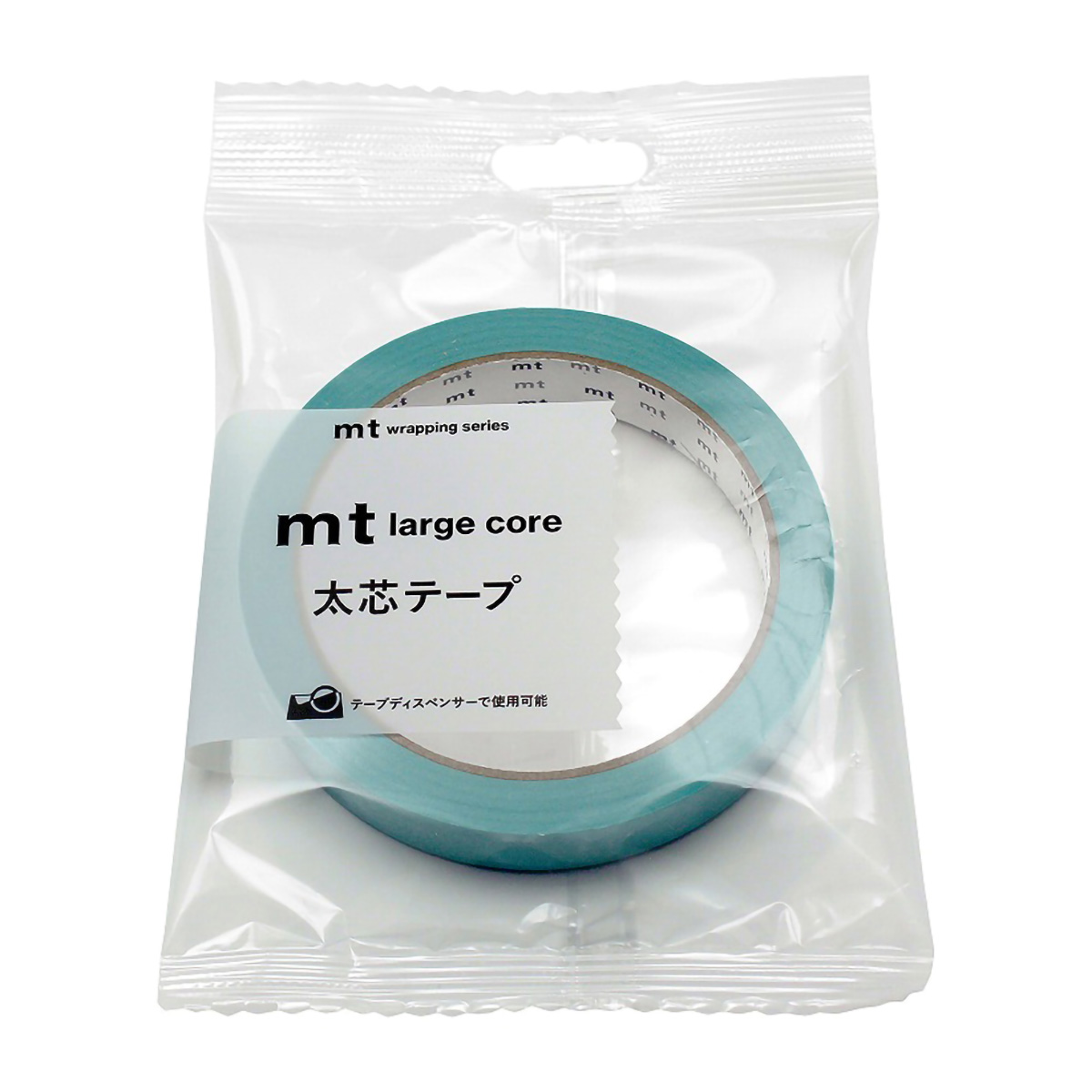 カモ井／マスキングテープ　ｍｔ　ｌａｒｇｅ　ｃｏｒｅ　和紙　マットスモーキーミント　ＭＴ０１Ｌ０５２