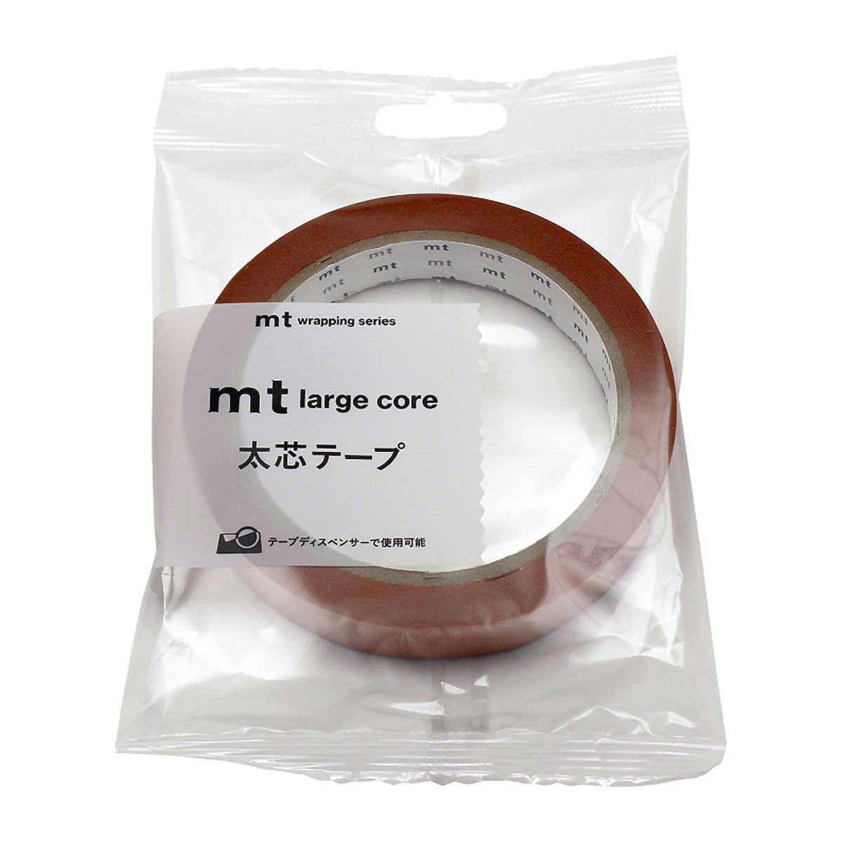 カモ井／マスキングテープ　ｍｔ　ｌａｒｇｅ　ｃｏｒｅ　和紙　マットバーントオレンジ　ＭＴ０１Ｌ０５３