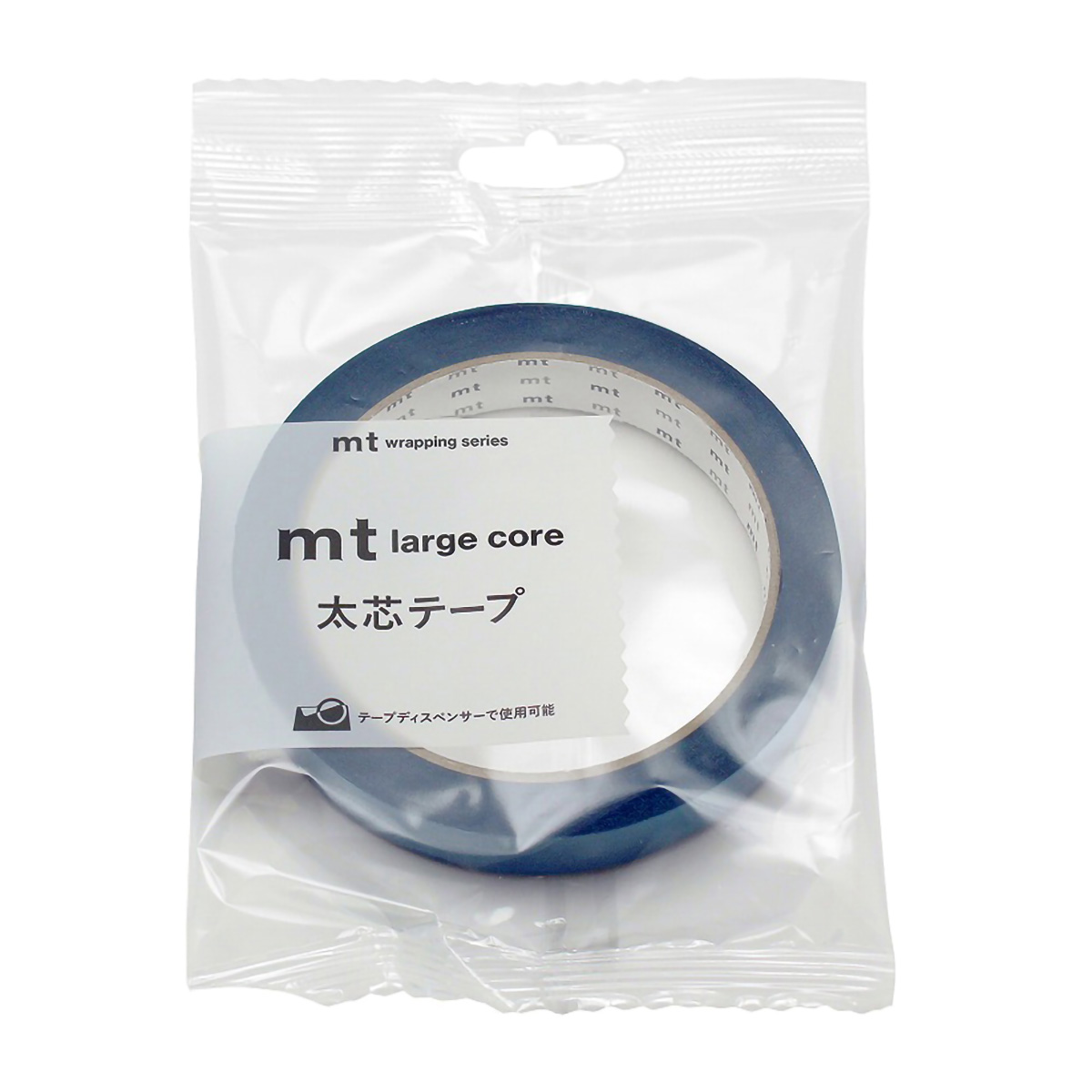 カモ井／マスキングテープ　ｍｔ　ｌａｒｇｅ　ｃｏｒｅ　和紙　マットダックブルー　ＭＴ０１Ｌ０５４