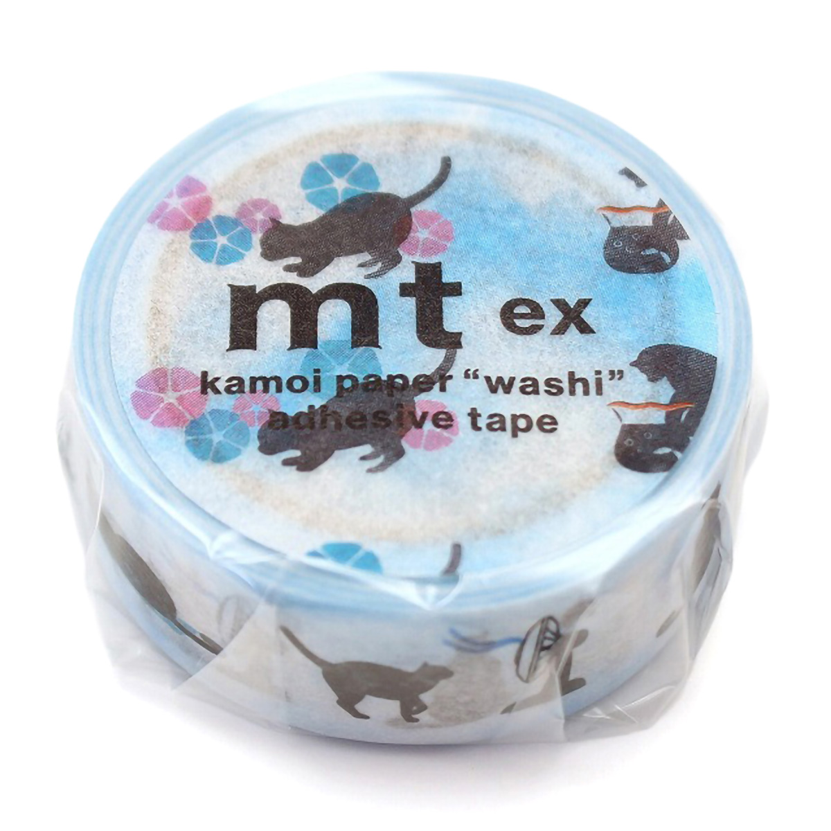 カモ井／マスキングテープ　夏の猫　ＭＴＥＸ１Ｐ２４８