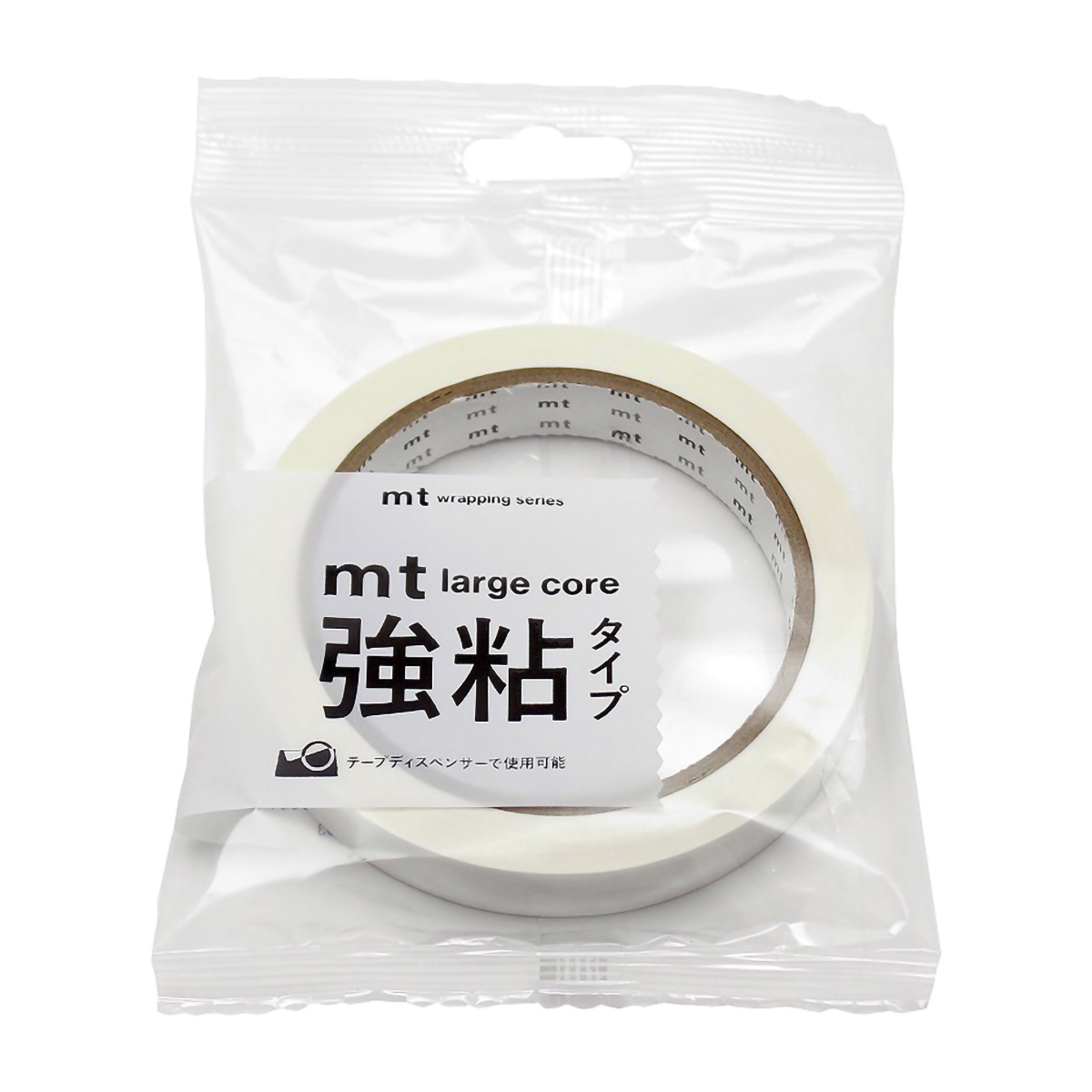 カモ井／マスキングテープ　ｍｔ　ｌａｒｇｅ　ｃｏｒｅ　和紙　ホワイト　強粘着　ＭＴ０１Ｌ０６８