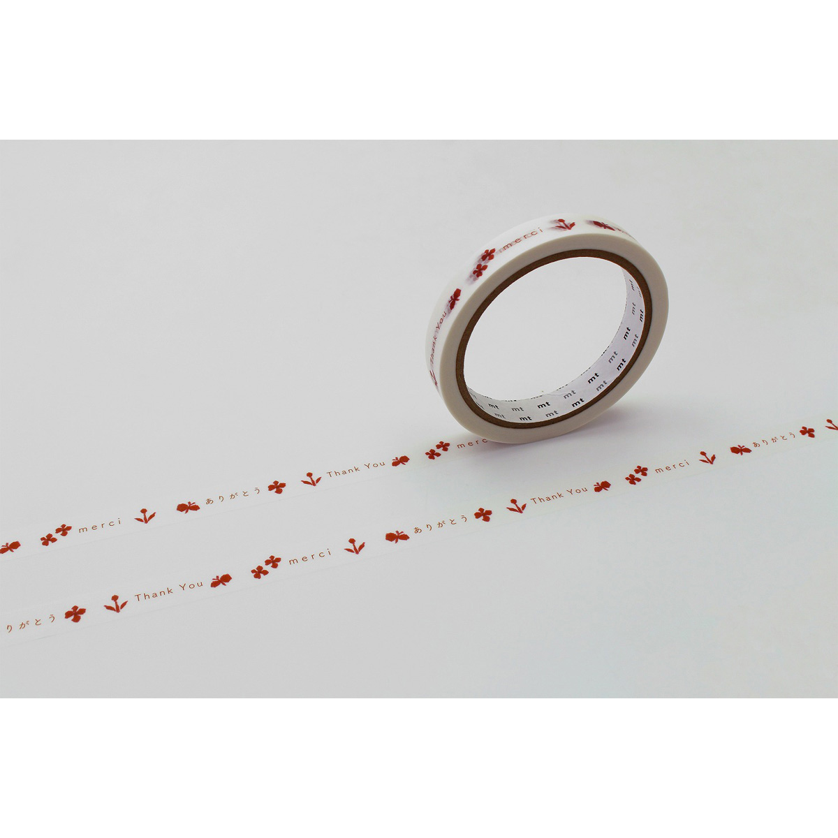 カモ井／マスキングテープ　ｍｔ　ｌａｒｇｅ　ｃｏｒｅ　ありがとう　強粘着　ＭＴ０１Ｌ０７０