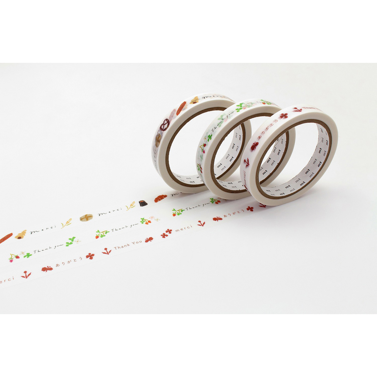 カモ井／マスキングテープ　ｍｔ　ｌａｒｇｅ　ｃｏｒｅ　ありがとう　強粘着　ＭＴ０１Ｌ０７０