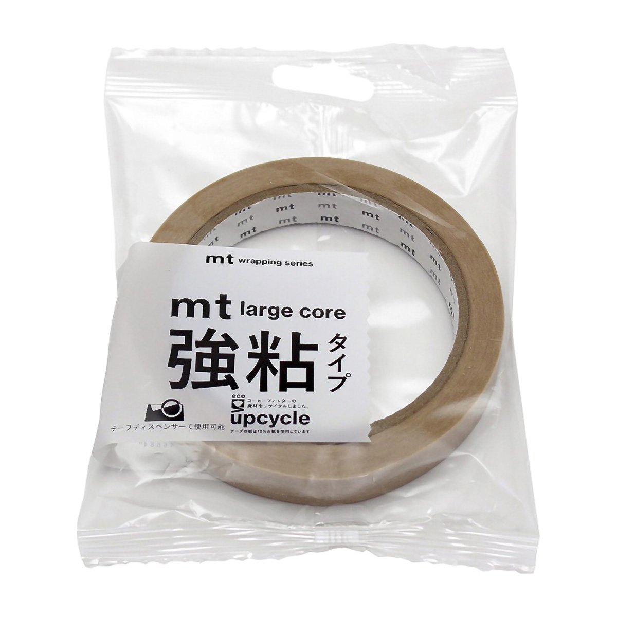 カモ井／マスキングテープ　ｍｔ　ｌａｒｇｅ　ｃｏｒｅ　ｕｐｃｙｃｌｅ　ｔａｐｅ　未晒　強粘着　ＭＴ０１Ｌ０６９