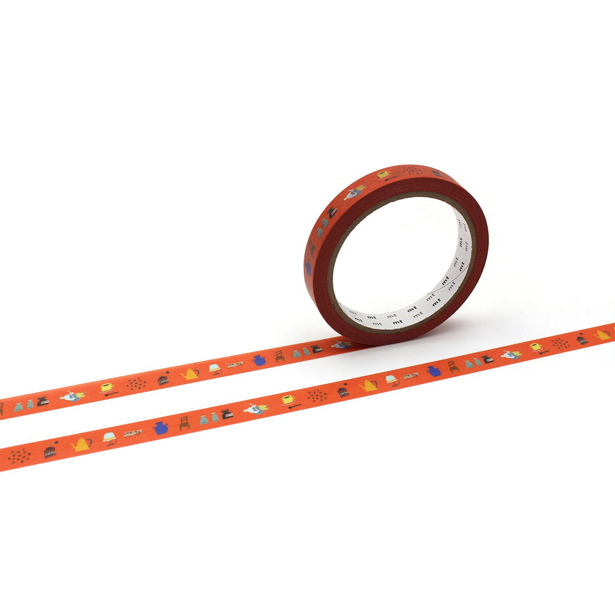 カモ井／マスキングテープ　ｍｔ　ｌａｒｇｅ　ｃｏｒｅ　カフェ　強粘着　ＭＴ０１Ｌ０８０