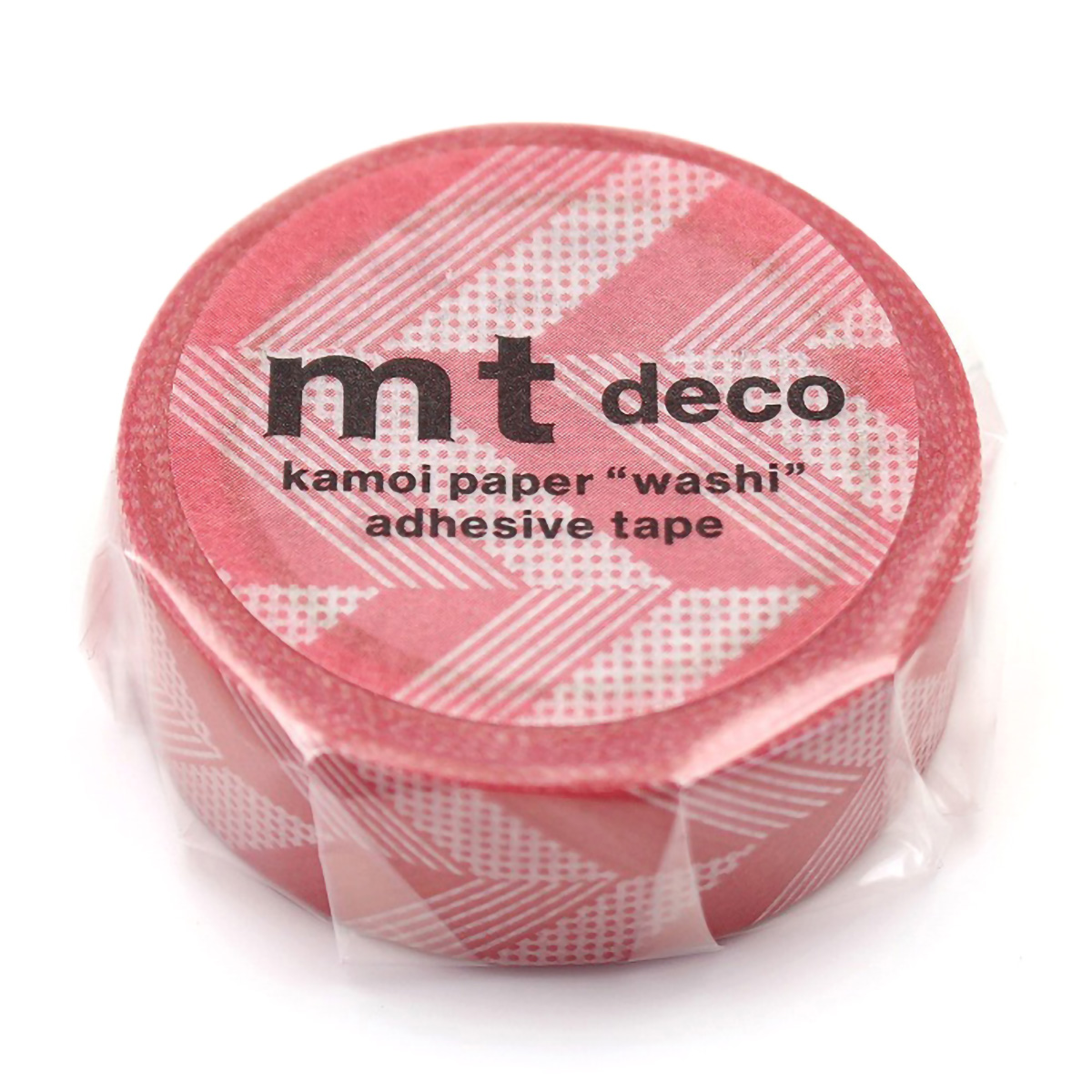 カモ井／マスキングテープ　ｍｔ　１Ｐ　マルチストライプ・ピンク　ＭＴ０１Ｄ５７５