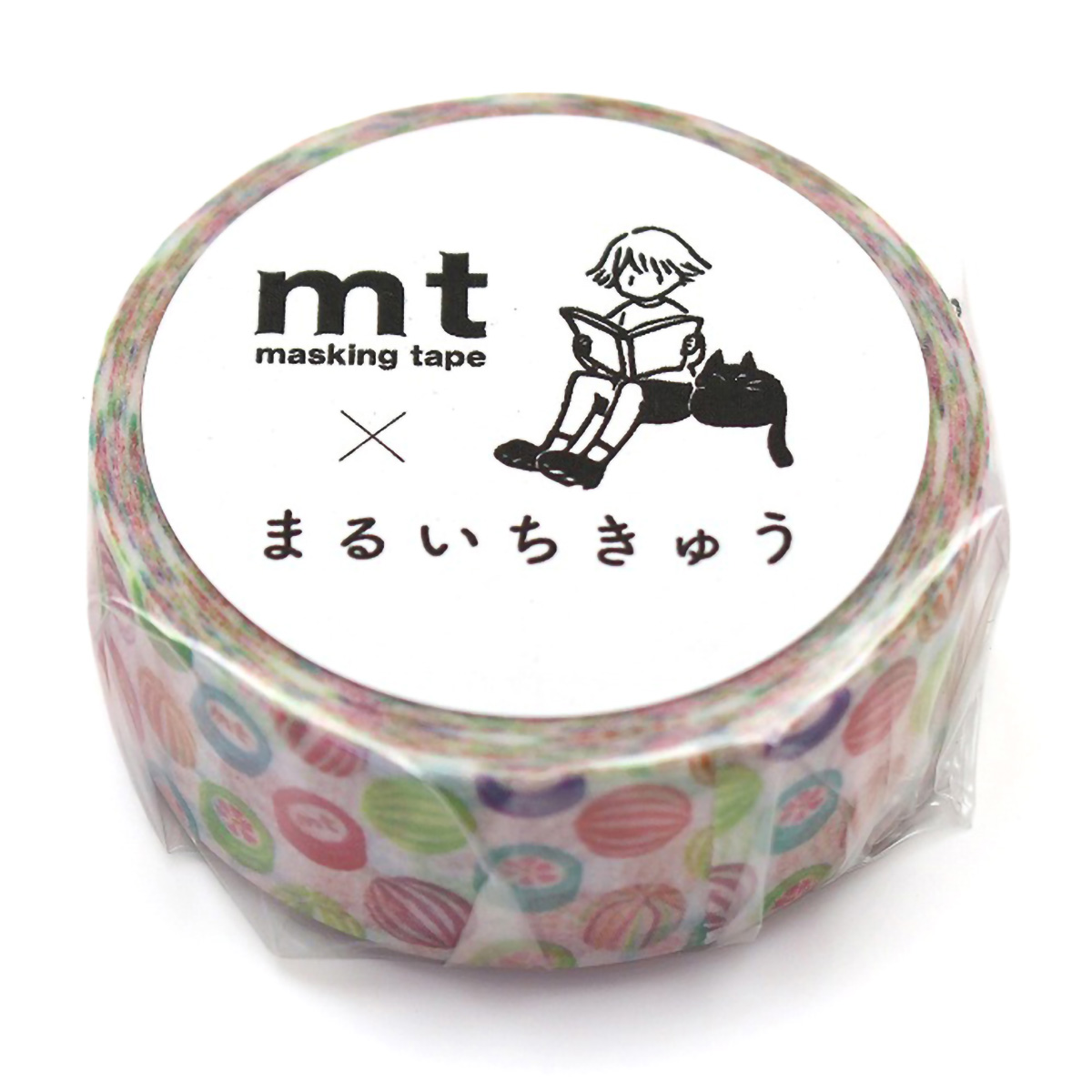 カモ井／マスキングテープ　まるいちきゅう　飴ドット　ＭＴＭＡＲＵ０６