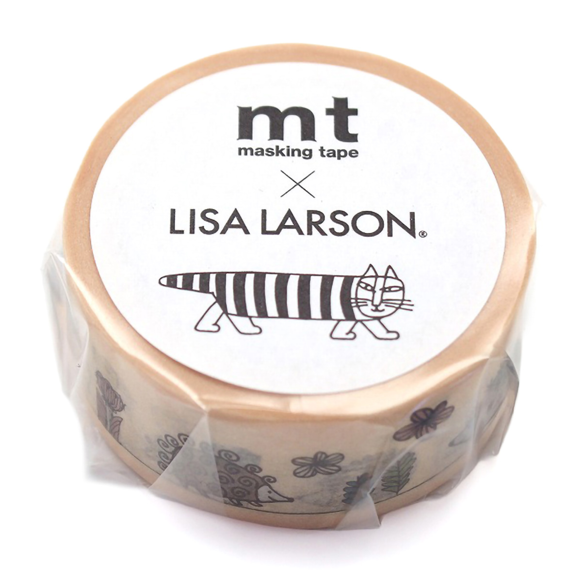 カモ井／マスキングテープ　リサ・ラーソン　はりねずみガーデン　ＭＴＬＩＳＡ２０