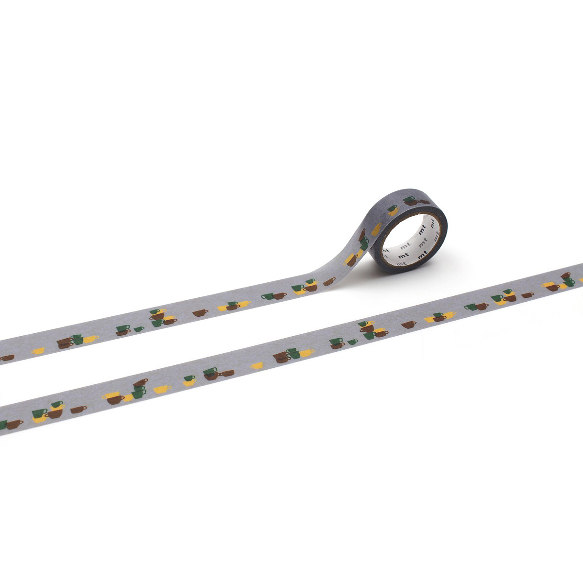 カモ井／マスキングテープ　ｍｔ　ｕｐｃｙｃｌｅ　重なるティーカップ　ＭＴ０１ＵＰ０３