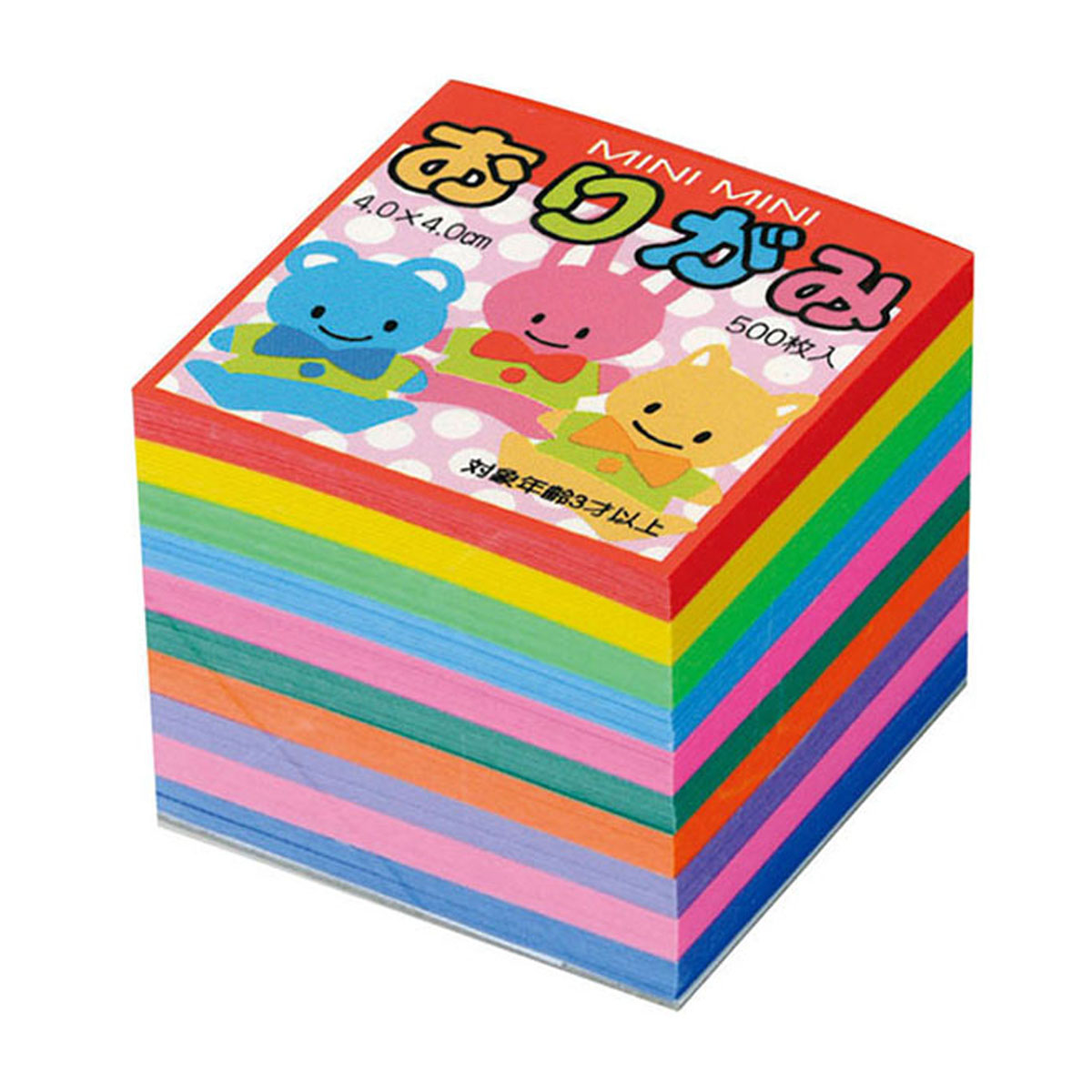 トーヨー　ミニミニおりがみ　４．０　　５００枚（１０色）