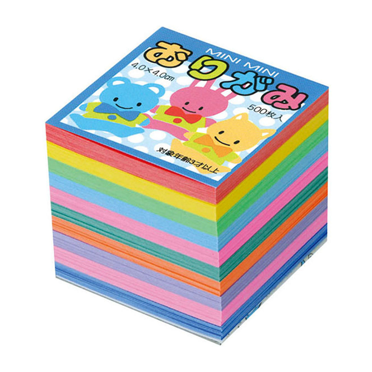 トーヨー　ミニミニおりがみ　４．０　　５００枚（１０色）