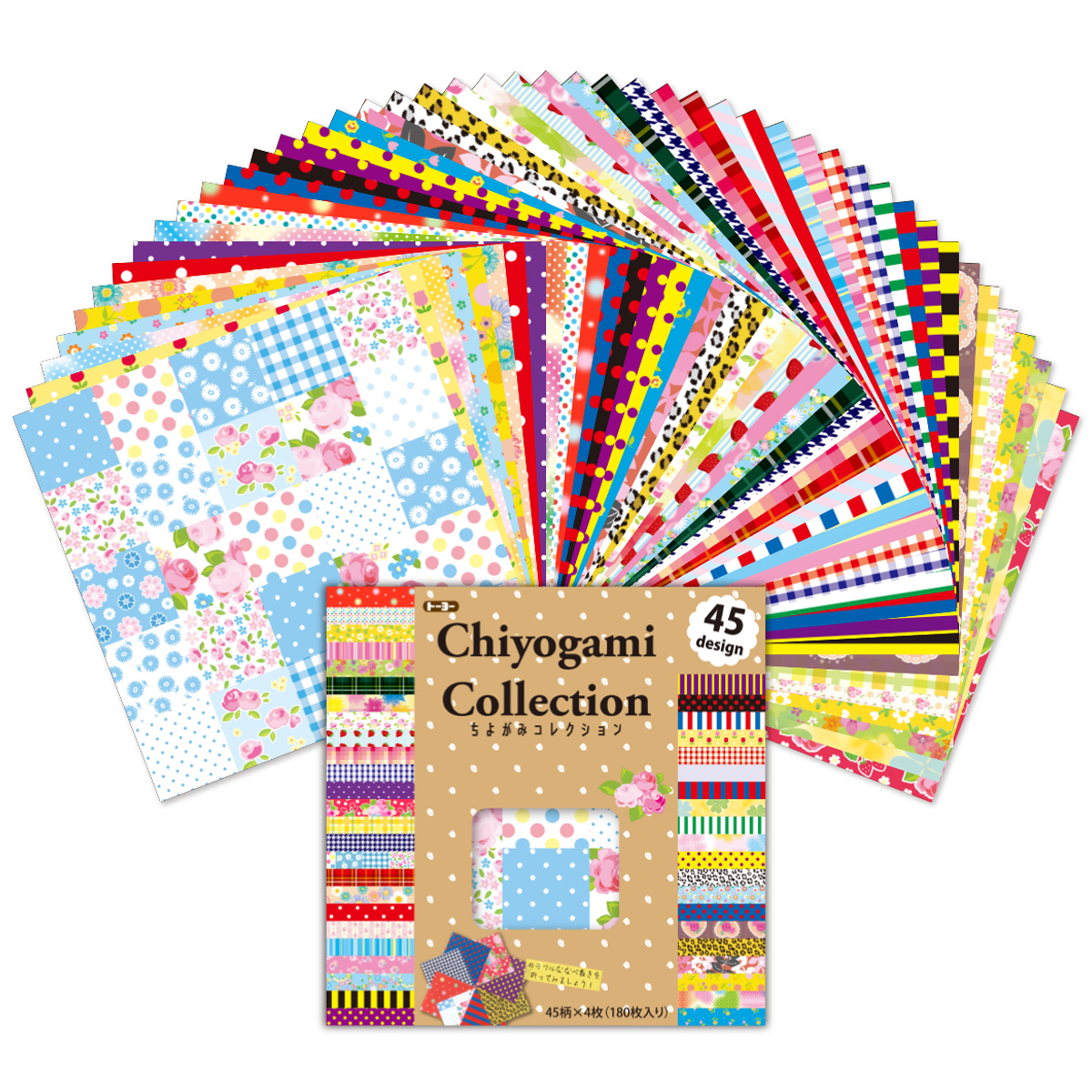トーヨー　ちよがみコレクション１５．０　　１８０枚（４５柄Ｘ４枚）