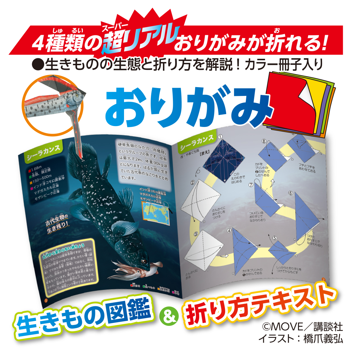 トーヨー　ＭＯＶＥ深海の生きものおりがみ　　２４枚