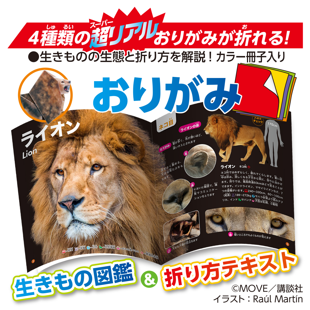 トーヨー　ＭＯＶＥ動物おりがみ　　２４枚