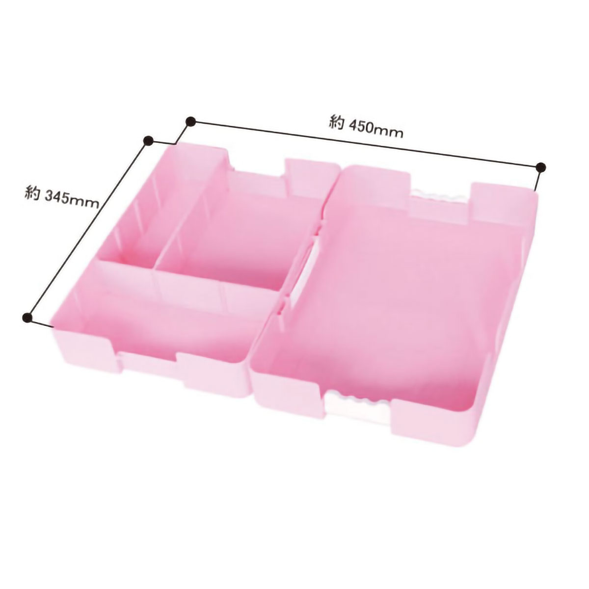 デビカ　つながるパッチン！おどうぐばこ　手さげ付き　ピンク　０４１４４１