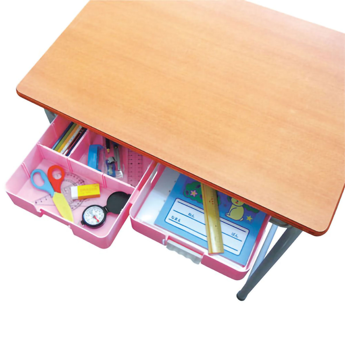 デビカ　つながるパッチン！おどうぐばこ　手さげ付き　ピンク　０４１４４１