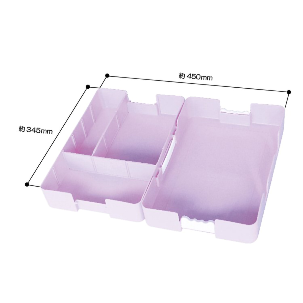 デビカ　つながるパッチン！おどうぐばこ　手さげ付き　パープル　０４４４０１