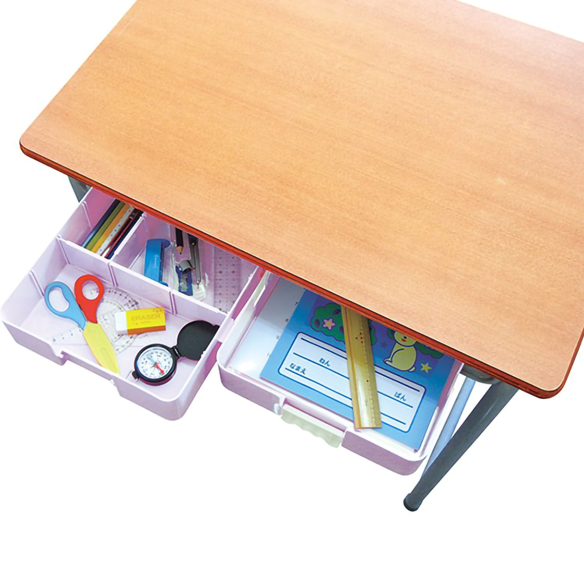 デビカ　つながるパッチン！おどうぐばこ　手さげ付き　パープル　０４４４０１