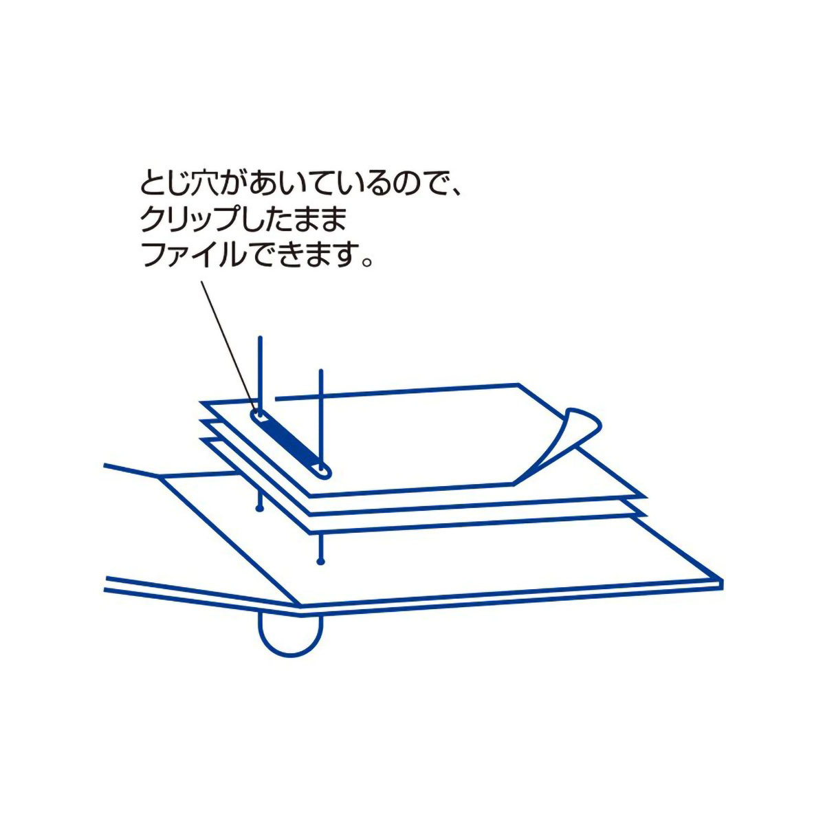 デビカ　ペーパーファスナー厚とじ　２５本入（５色各５本）　０６３２０２
